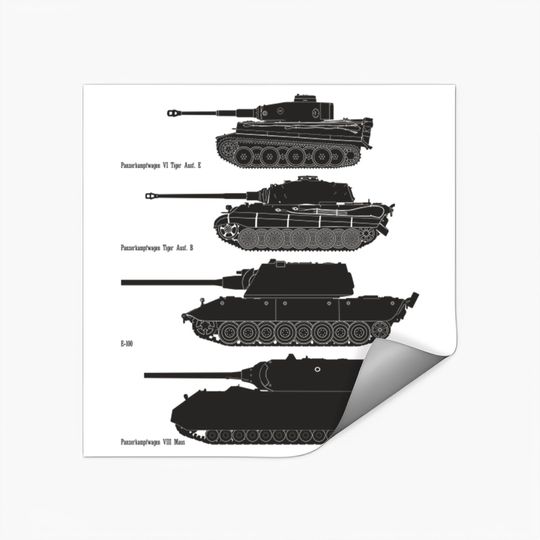 Discover German heavy tanks - Ww2 Tanks - Stickers