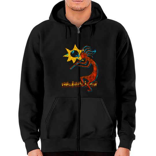 Discover Kokopelli Concert Cool Fashion Native American Zip Hoodies