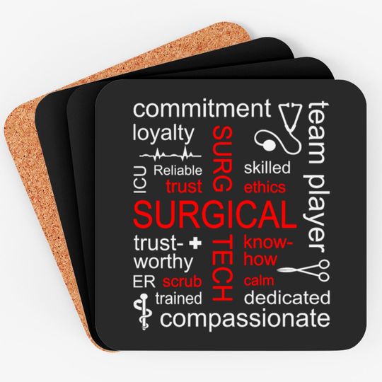 Discover Surgical Tech Coasters