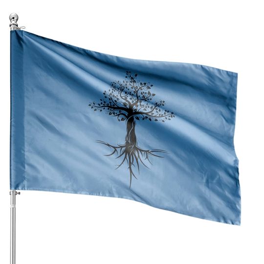 Discover tree trees natural nature symbol House Flags