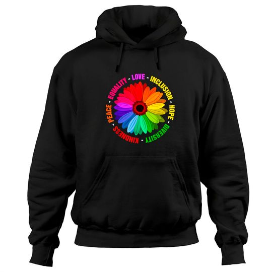 Discover Kindness Peace Equality Love Inclusion Hope Diversity Hoodies