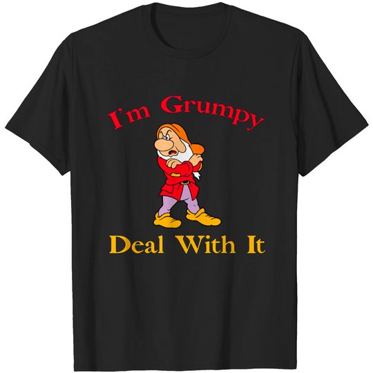 Discover I'm grumpy deal with it T-shirt