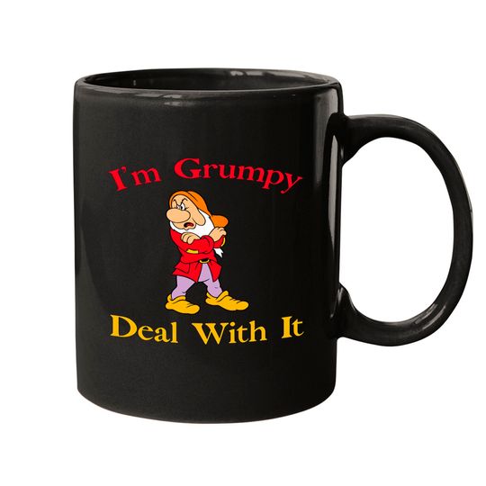 Discover I'm grumpy deal with it Mugs
