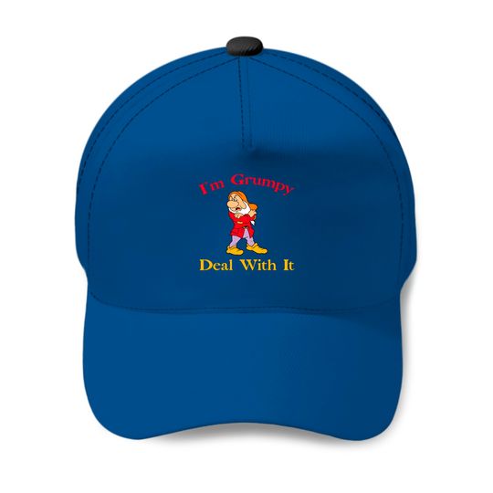 Discover I'm grumpy deal with it Baseball Caps