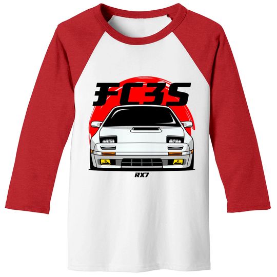 Discover White FC RX 7 - Fc Rx7 - Baseball Tees