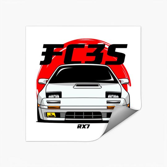 Discover White FC RX 7 - Fc Rx7 - Stickers