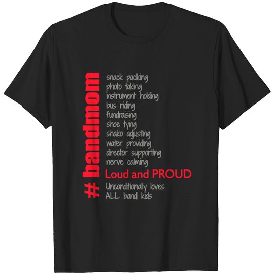 Discover Band Mom Marching Band T-Shirt