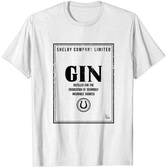 Discover Shelby Company Limited Gin Label Peaky Blinders - Peaky Blinders - T-Shirt