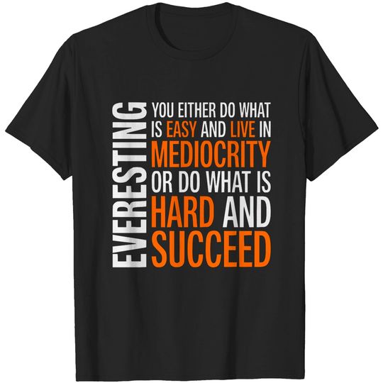 Discover Everesting Bike Endurance Cycling 29029 Succeed T-shirt