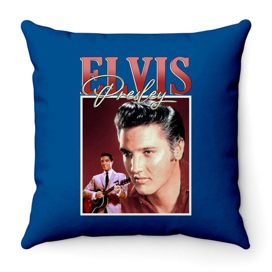 Discover the king elvis presley Throw Pillows elvis vintage Throw Pillows