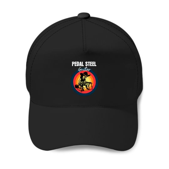 Discover Vintage Pedal Steel Guitar Player Musician Baseball Caps