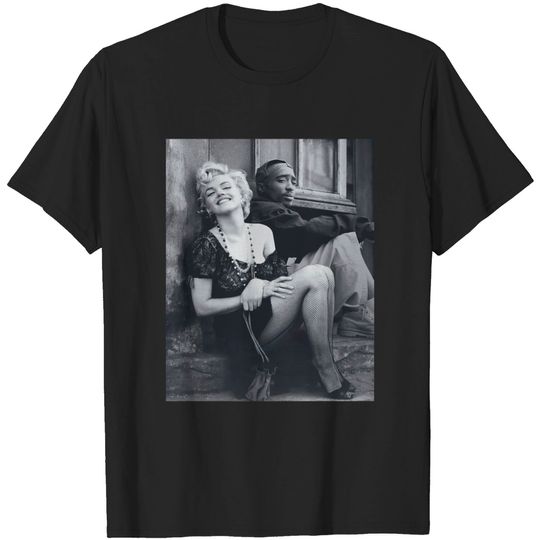 Discover Trendy Marilyn Monroe & 2Pac Logo Tee - Iconic Graphic T-Shirt