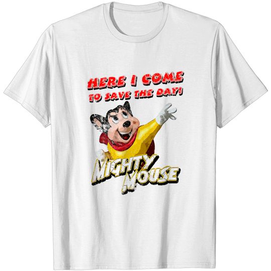 Discover Mighty Mouse, distressed - Mighty Mouse - T-Shirt