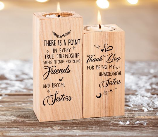 Discover To My Bestie Candle Holder, Best Friends Candle Holder
