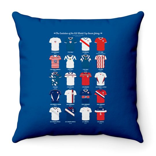 Discover Usa World Cup 2022 Throw Pillow,the Evolution Throw Pillows