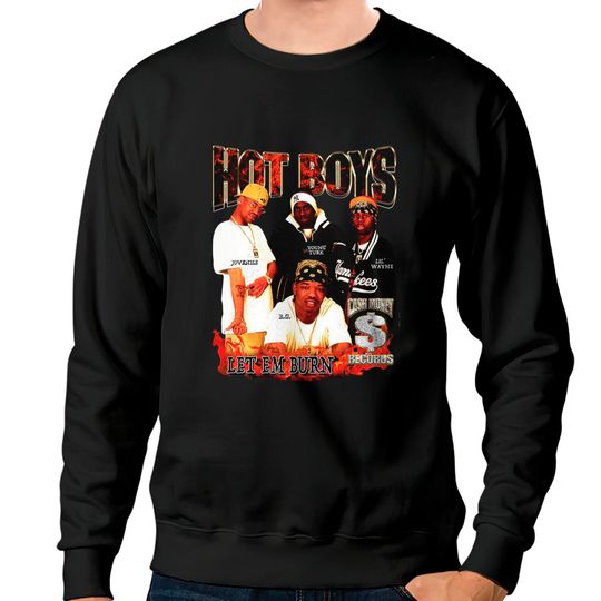 Discover Hot Boys Sweatshirts, Vintage Rap Hip Hop Band Sweatshirt, Sweatshirt Hooded, Birthday Gift, Vintage Gift For Men Women, Street Style Sweatshirts