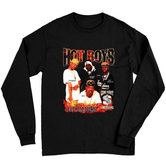 Discover Hot Boys Long Sleeves, Vintage Rap Hip Hop Band Tee, Sweatshirt Hooded, Birthday Gift, Vintage Gift For Men Women, Street Style Long Sleeves