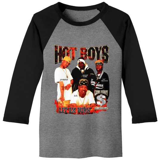 Discover Hot Boys Baseball Tees, Vintage Rap Hip Hop Band Tee, Sweatshirt Hooded, Birthday Gift, Vintage Gift For Men Women, Street Style Baseball Tees