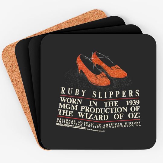 Discover Vintage The Wizard Of Oz Dorothy Ruby Slippers Coasters Made In USA