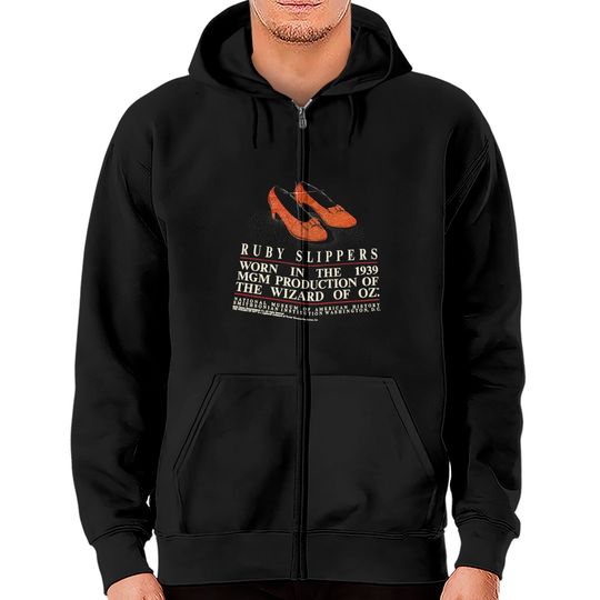 Discover Vintage The Wizard Of Oz Dorothy Ruby Slippers Zip Hoodies Made In USA