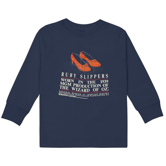 Discover Vintage The Wizard Of Oz Dorothy Ruby Slippers  Kids Long Sleeve T-Shirts Made In USA