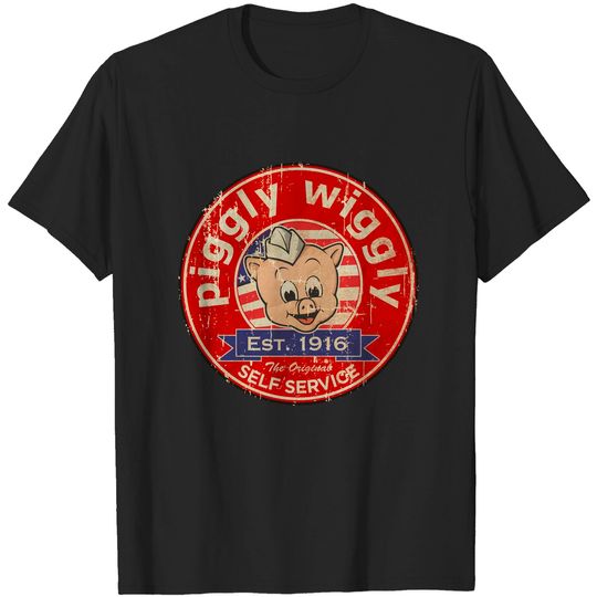 Discover Piggly Wiggly - Self Service Vintage - Piggly Wiggly - T-Shirt