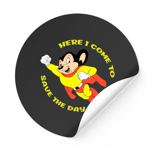 Discover Mighty Mouse Here I Come To Save The Day Classic Stickers
