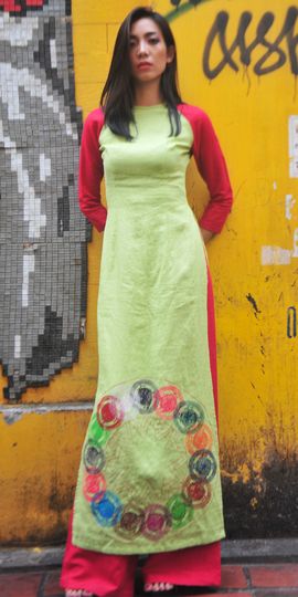 Discover Au lac symbols Ao dai blocks collection Ao Dai Vietnam