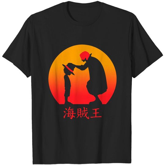 Discover Luffy Shanks One Piece T-shirt