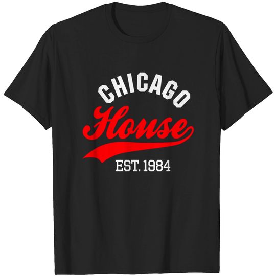 Discover Vintage Chicago house est 1984 house music party T-shirt