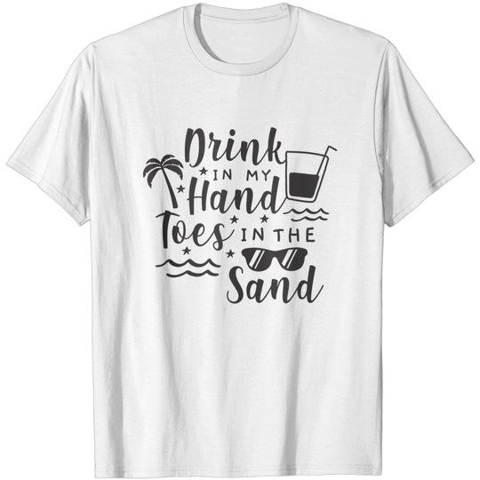 Discover Beach Summer Drink In My Hand Toes In The Sand Tank Top