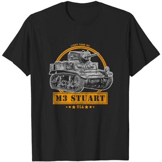 Discover M3 Stuart WW2 Light Tank - Ww2 Tanks - T-Shirt