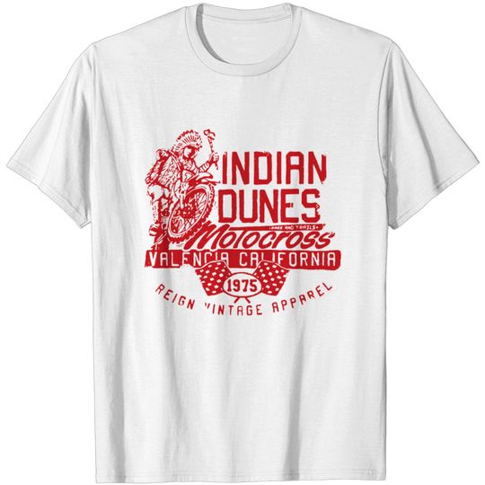 Discover New Vintage Style Indian Dunes Motocross Mx car T T-shirt