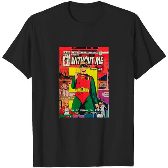 Discover Eminem's Without Me, Slim Shady Inspired Graphic Tee Comic Cover Style T-Shirt