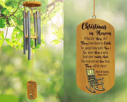 Discover Memorial Wind Chime, Christmas In Heaven Wind Chime