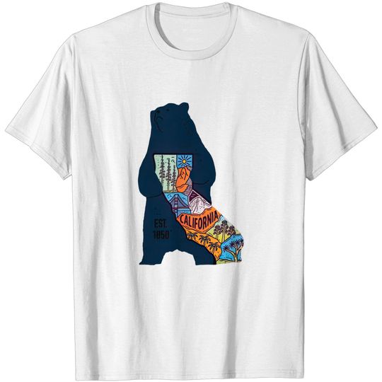 Discover Vintage California Bear - Vintage California Bear - T-Shirt