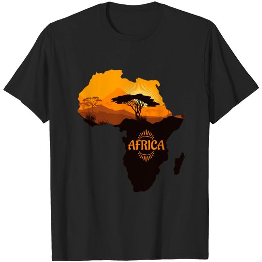Discover Africa Silhouette T-shirt
