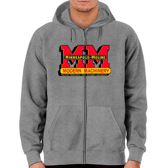 Discover Minneapolis Moline Farm Engine birthday christmas Zip Hoodies