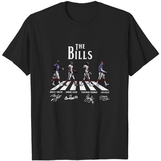 Discover The Bills Abbey Road Signatures T-Shirt