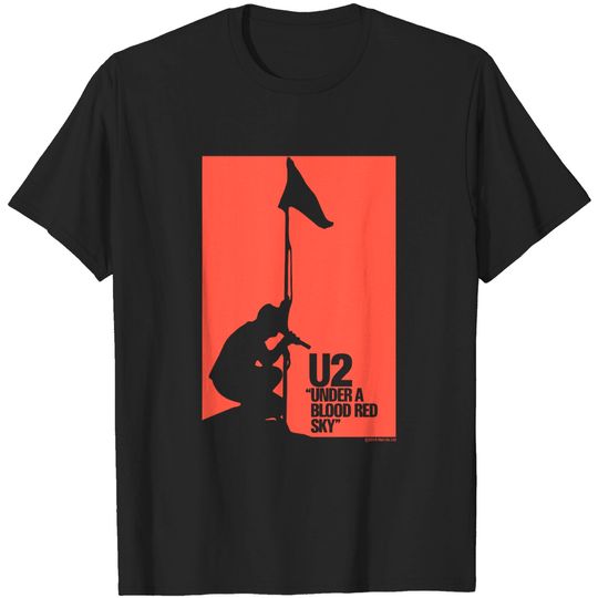 Discover U2 Under A Blood Red Sky Bono The Edge Live T-Shirt