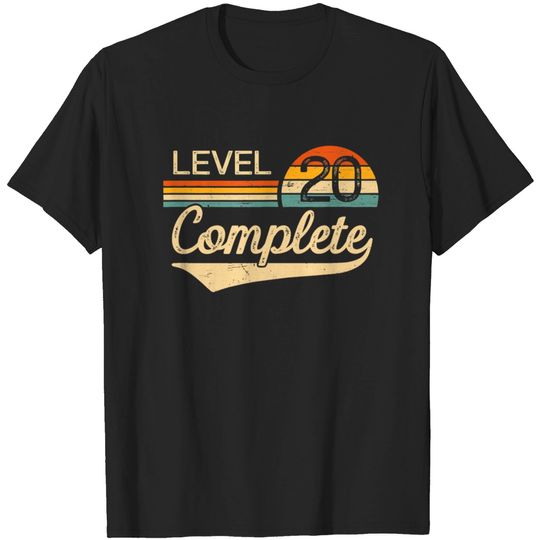 Discover Level 20 Complete 20 year Wedding Anniversary Gift T-shirt
