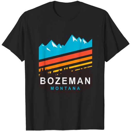 Discover Bozeman Montana - Skiing Lover - T-Shirt