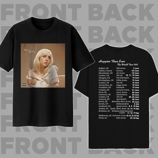 Discover Billie Eilish Happier Than Ever TShirt