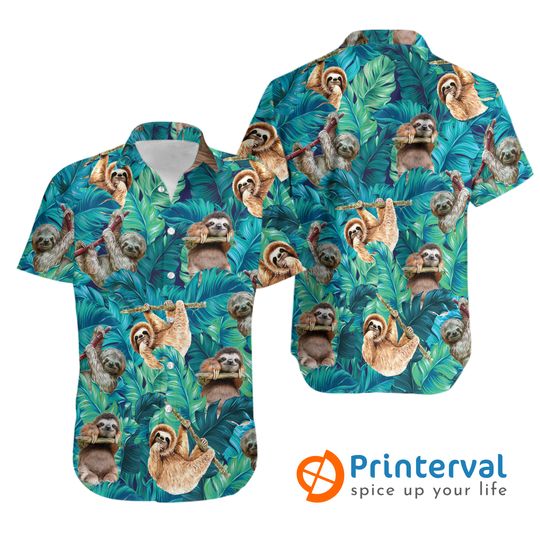 Discover Sloth Lover Tropical Hawaiian Shirt