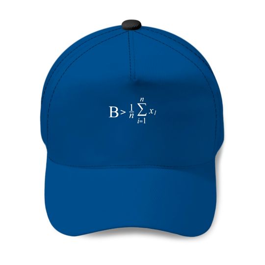 Discover Be Greater Than Average Mathematic Formula Baseball Cap