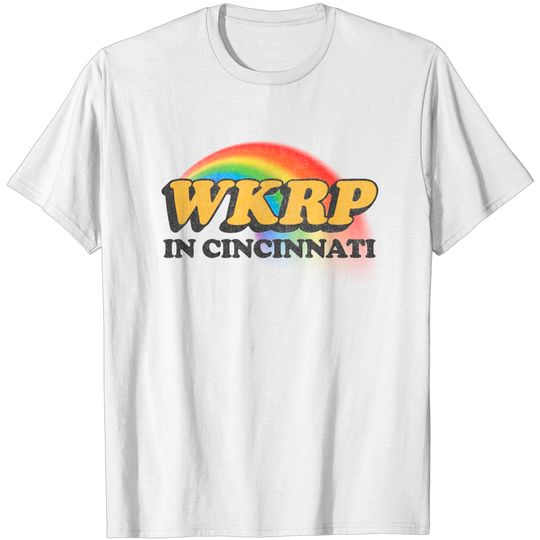 Discover WKRP In Cincinnati Vintage-Style Faded Tribute Logo Design - Wkrp In Cincinnati - T-Shirt
