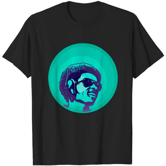 Discover Stevie Wonder (Blue) - Stevie Wonder - T-Shirt