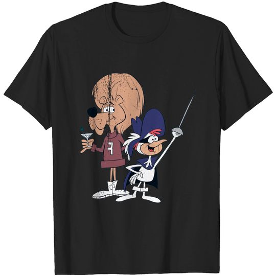 Discover Distressed Vintage Super Chicken and Fred - Cartoons - T-Shirt