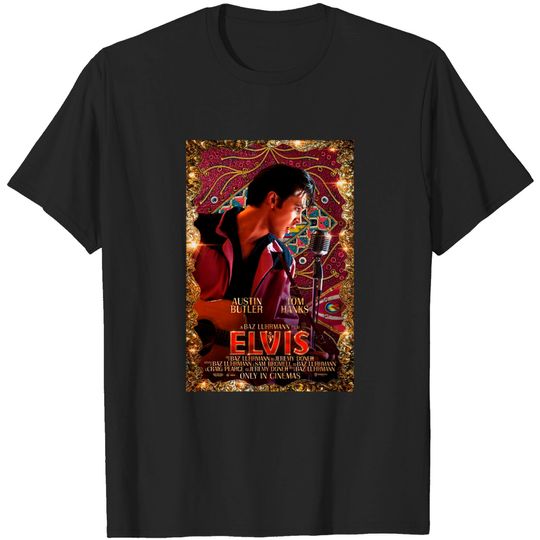 Discover Poster Elvis (2022) Movie T-shirt classique,Baz Luhrmann ELVIS Shirt