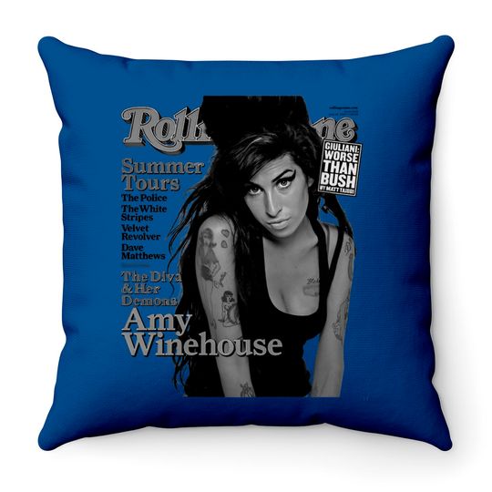 Discover Amy Winehouse Indie Pop Rock Throw Pillows L